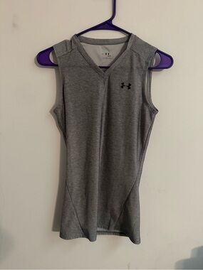 Under Armour Women's Gray Performance V-Neck Tank